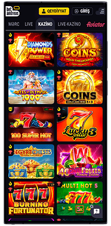 betandreas populyar slot masinlari